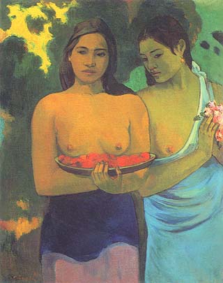 P. Gauguin, Due donne tahitiane